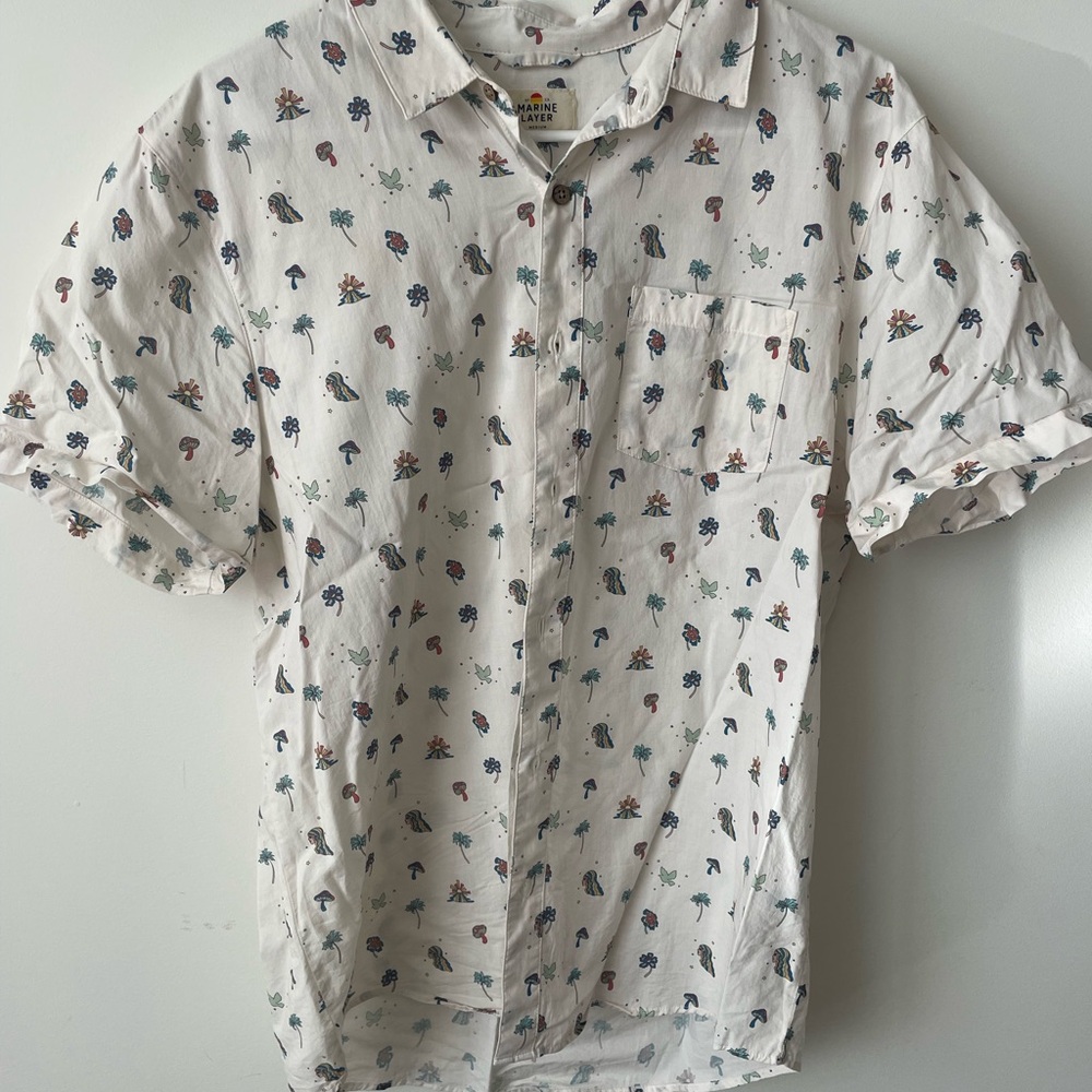 Marine Layer Men’s Button Down Short Sleeve Shirt